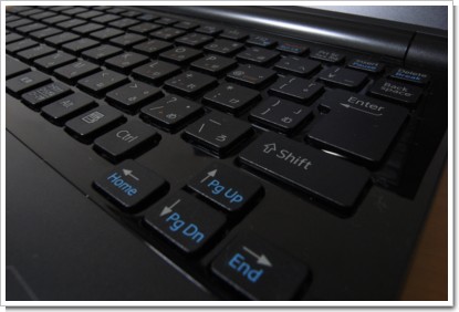 SONY VAIO Type TZ のキーボードの写真
